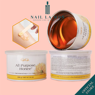 Sáp wax lông GiGi All Purpose Honee chính hãng Mỹ 396g - Sáp tẩy lông nóng mật ong đa năng giảm lông mọc hiệu quả