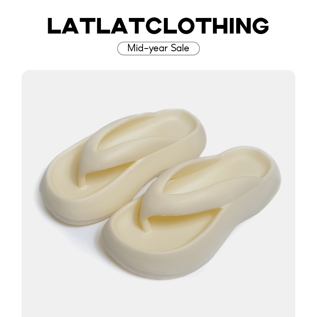 [ CÓ SIZE 35 - 36 ] Dép mùa hè, dép xỏ ngón đế bánh mì phong cách Hàn Quốc - Dép Ullzang đế cao 3.5c