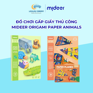 Đồ chơi gấp giấy thủ công mideer origami paper animals
