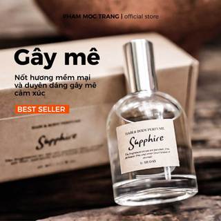 Xạ đàn hương gây mê SAPHIRE by HIDAY, nước hoa nữ hương hoa cỏ phương Đông, quyến rũ, ngọt ngào, tinh tế