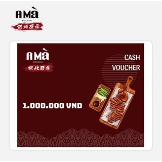 Hồ Chí Minh [Evoucher] A MÀ KITCHEN Phiếu quà tặng trị giá 1.000.000 VND
