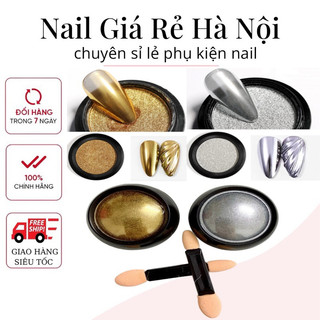 Tráng Gương Đơn Sắc Siêu Sáng Lẻ Vàng,Bạc làm nail