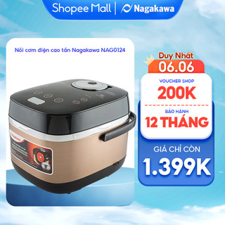 Nồi cơm điện cao tần 1.8L Nagakawa NAG0124 - Bảo hành 1 năm