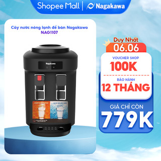 Cây Nước Nóng Lạnh Mini Để Bàn NAGAKAWA NAG1107 Nhỏ Gọn Tiện Lợi Công Suất Lớn Làm Nóng Nhanh Lạnh Sâu Bảo Hành 12 Tháng