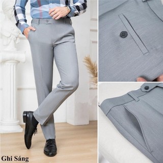 Quần Tây Nam Cao Cấp Atrastino Chất Liệu Cotton Lạnh Không Nhăn, Không Xù, Co Dãn Thỏa Mái, Phong Cách Thanh Lịch.