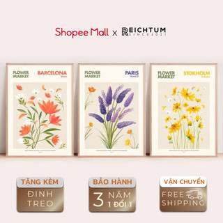Tranh treo tường SET3 của REICHTUM - Decor phòng ngủ chill/ Nhà/ Canvas/ Chất vải bền bỉ