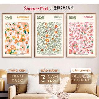 Tranh treo tường SET3 của REICHTUM - Decor phòng ngủ / Canvas/ Tráng gương/ Chất vải bền bỉ