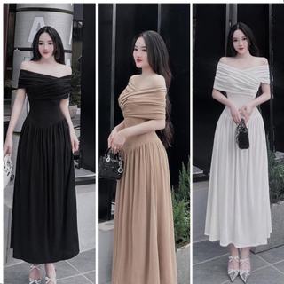 Đầm body trễ vai thun tăm - RS00020