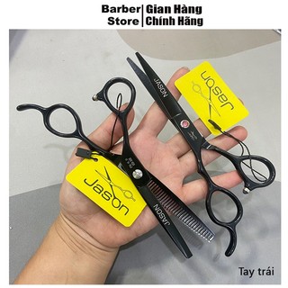Kéo cắt tóc tay trái,tay phải chuyên nghiệp dành cho baber,tặng kèm bao da,lược phụ kiện Jason 6.0