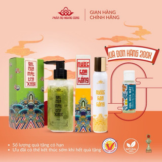 Combo Gel rửa mặt trà xanh và nước hoa hồng Phấn Nụ Hoàng Cung