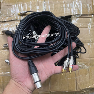Dây cáp canon cái ra 2 đầu AV