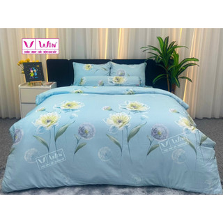 Chính hãng thắng lợi - bộ drap chăn ga gối tencel cao cấp super win ko nhăn d26