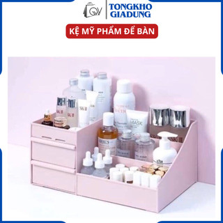 kệ mỹ phẩm để bàn, kệ đựng đồ nhiều ngăn để bàn tiện ích