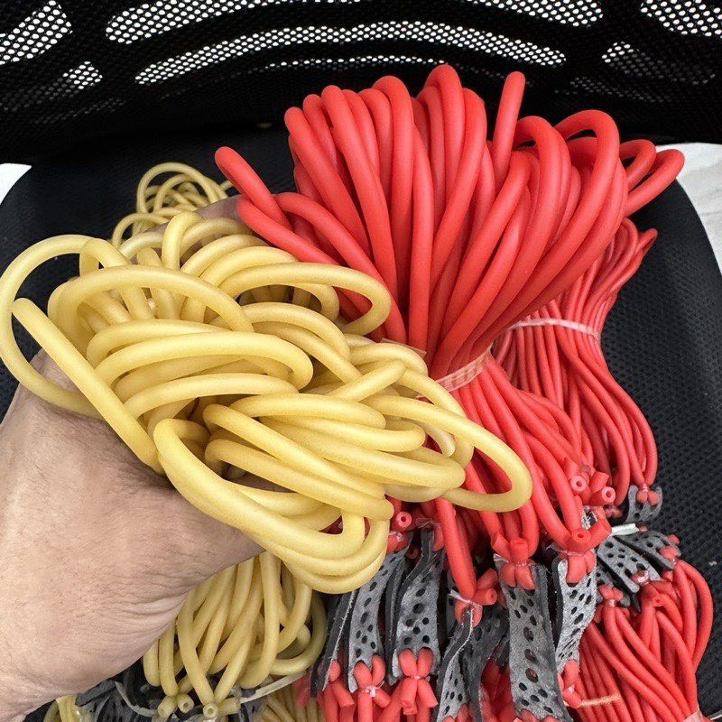 10 thun tròn vòng đỏ-vàng cột sẵn