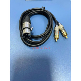Dây cáp canon cái ra 2 đầu AV