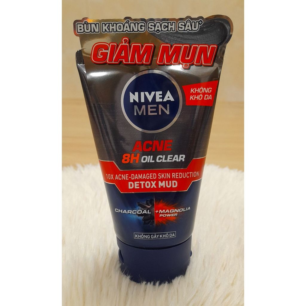 Nivea Men Acne 8H Oil Clear Detox Mud (100g)