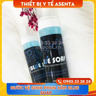 Nước vệ sinh tạo bọt pha sẵn Blue Soap trong phun xăm