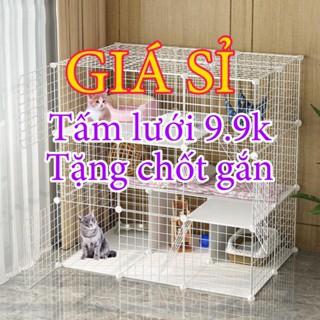 [ TẶNG CHỐT] - Miếng Lưới Ghép 35x35cm Các Loại - Lắp Ghép Chuồng Mèo, Quây Chó, Chuồng Thú Cưng