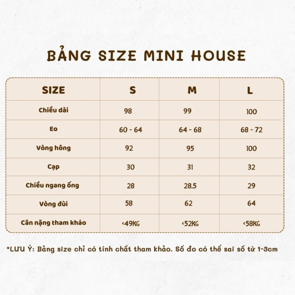 𝐌𝐢𝐧𝐢 𝐇𝐨𝐮𝐬𝐞c - Quần Ống Rộng Lưng Cao Xanh Chỉ Trắng MINI09 Jeans Premium | BigBuy360 - bigbuy360.vn