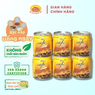 Cà phê sữa minh trung lốc 6 lon - caphesua 6