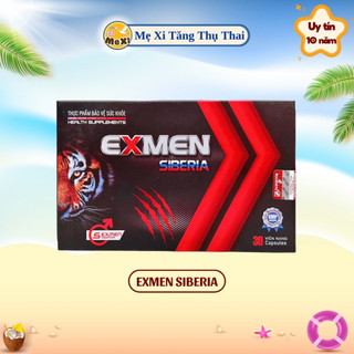 Exmen siberia hộp 30 viên - thực phẩm bảo vệ sức khỏe , hỗ trợ tăng cường sinh lý nam giới