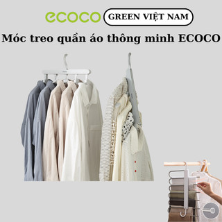 Móc Treo Quần Áo Thông Minh ECOCO - Móc Gấp Gọn Giúp Tiết Kiệm Diện Tích