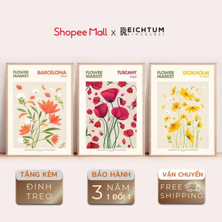 Tranh treo tường SET3 của REICHTUM - Decor phòng ngủ chill/ Nhà/ Chất vải bền bỉ