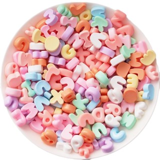 (Tặng keo)Charm chữ cái nhiều màu sắc dùng trang trí điện thoại, đồ chơi