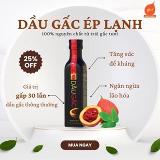 Dầu Gấc Ép Lạnh Gavi 120ml, dầu ăn dặm từ gấc tươi, tăng sức đề kháng, uống trực tiếp