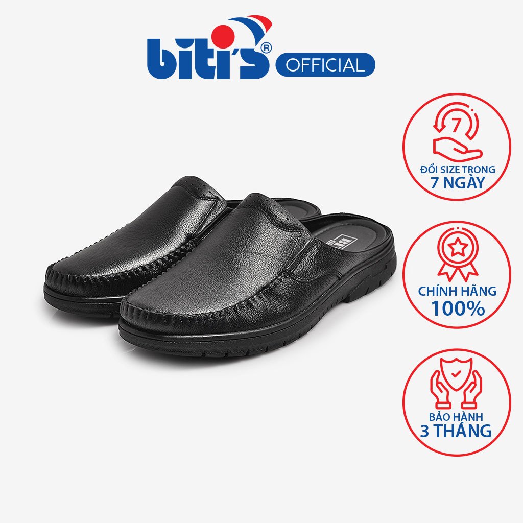 Giày Mocasin Nam Biti's BMM001177DEN (Đen)
