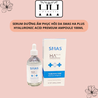SERUM SMAS DƯỠNG ẨM PHỤC HỒI DA HA PLUS HYALURONIC ACID PREMIUM AMPOULE 100ML