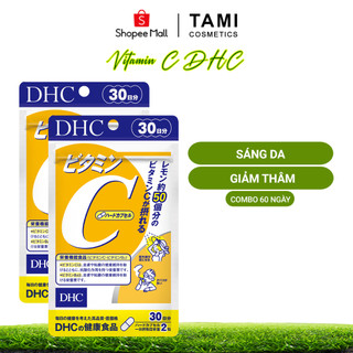 Combo 2 gói viên vitamin c dhc liệu trình 60 ngày giúp sáng da mờ thâm tăng đề kháng tm-dhc-c60