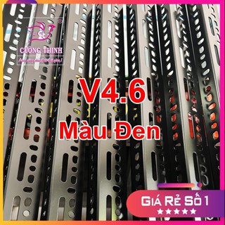 Sắt V lỗ, V4.6 dày 2ly, dài 1m,1m2,1m5, 2m,màu Đen lắp ráp kệ sắt, khung sắt