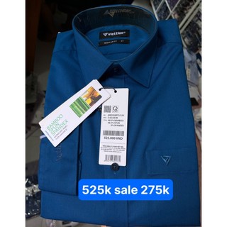 Áo sơ mi dài tay 525k sale 275k form regularfit