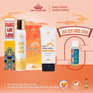 Combo kem chống nắng và nước hoa hồng Phấn Nụ Hoàng Cung