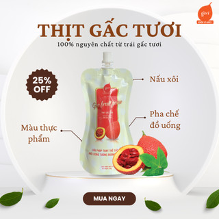 Túi thịt gấc tươi GAVI tiện lợi dùng để nấu xôi quanh năm, thích hợp cho việt kiều