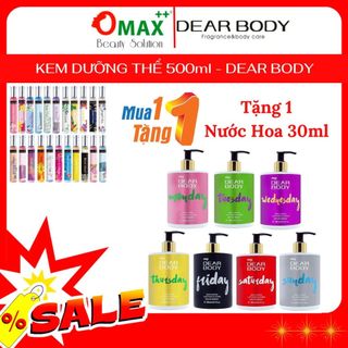 SỮA DƯỠNG THỂ TOÀN THÂN HƯƠNG NƯỚC HOA DEAR BODY - BODY LOTION 500ml - HƯƠNG THƠM HẤP DẪN - THU HÚT ĐỐI PHƯƠNG