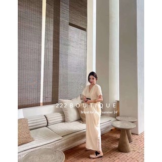 váy lụa cổ V Inhere HQ 28307