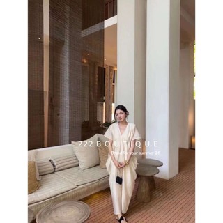 váy lụa cổ V Inhere HQ 28307