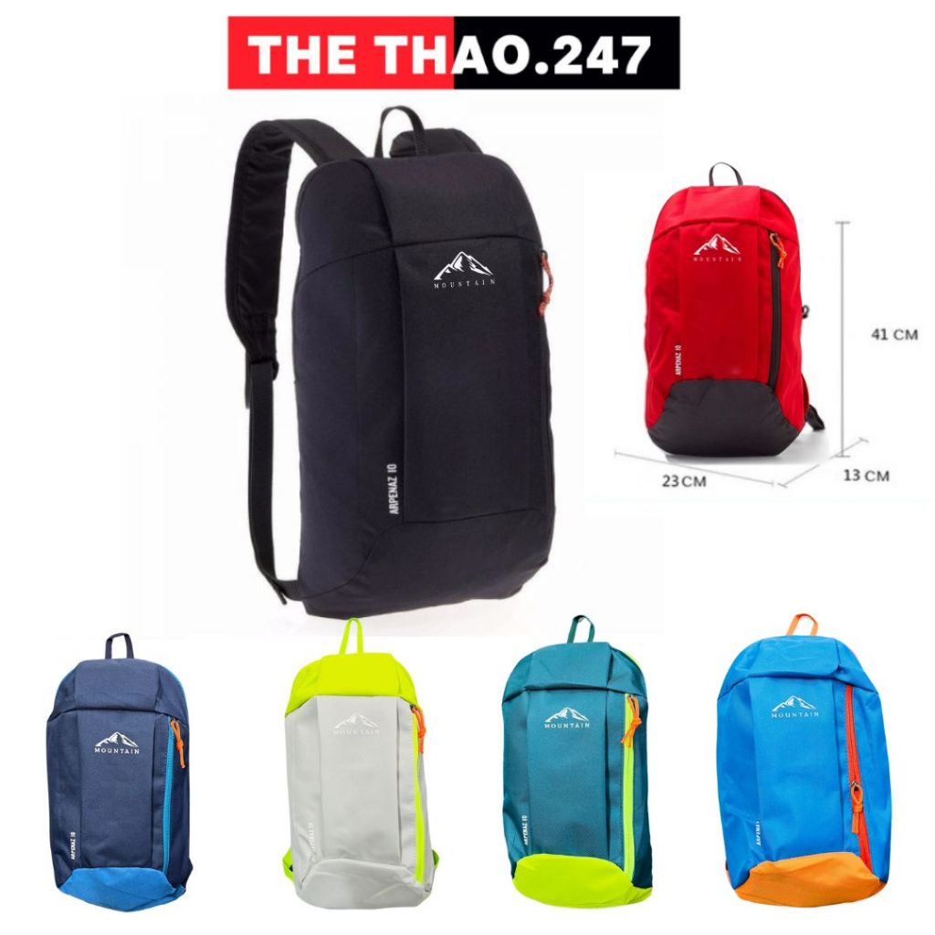 Balo Thể Thao Leo Núi Dã Ngoại Nam Nữ, Balo Cho Bé Dung Tích 10L (ko logo)
