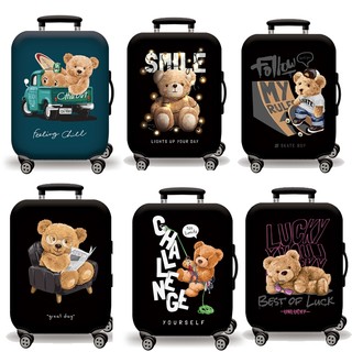 👏Bao trùm vali - Dày dặn và chắc chắn - Mẫu Bears [HÀNG LOẠI 1] - Hàng Mới Về