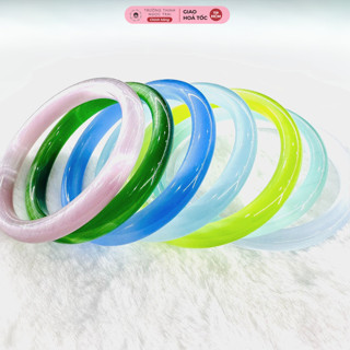  Vòng Đá Mắt Mèo Nhân Tao Bản Hẹ Nhỏ Nhiều Màu Lắc Tay Trẻ Trung - Ngọc Trai Trường Thịnh 