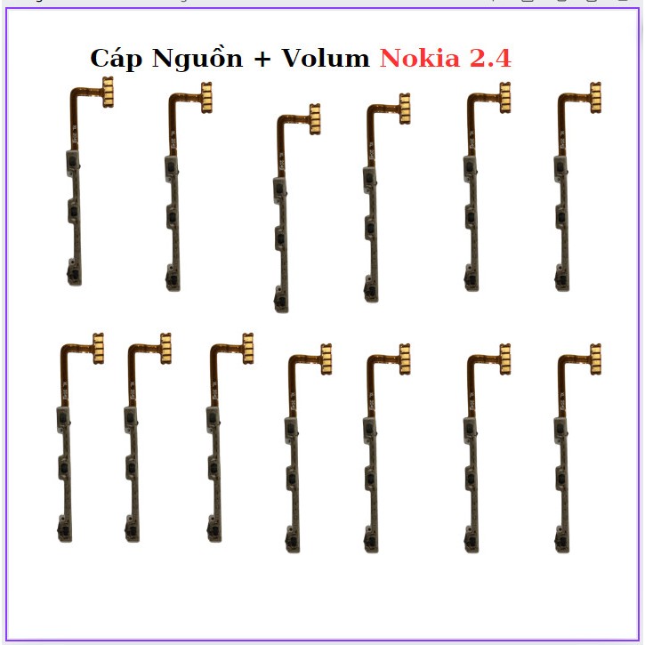 Cáp Nguon + Volum Nokia 2.4