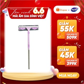 Cây Lau Kính, Gạt Chùi Kính Đa Năng 2 Trong 1 MyJae Cán Dài Uốn Có Thể Điều Chỉnh Xoay Thông Minh Chống Trơn Trượt