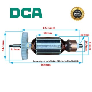 Rotor máy cắt gạch maktec mt410, mt413 dùng chung hoặc makita m4100b, m4101b chính hãng dca tools