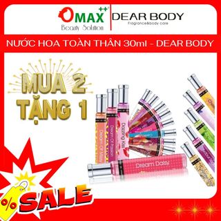 NƯỚC HOA DEAR BODY - EAU DE PARFUME 30ml - HƯƠNG THƠM ĐA DẠNG MÙI - QUYẾN RŨ - HẤP DẪN - LƯU HƯƠNG 8-10h