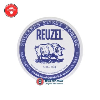 Sáp vuốt tóc Reuzel Clay Matte Pomade - trắng