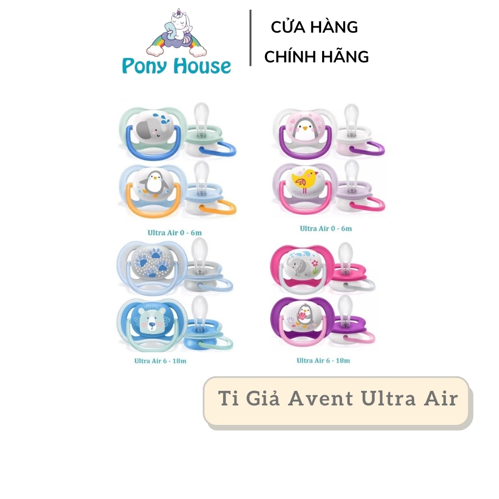 Ty Ngậm/ Ti Giả Avent Chỉnh Nha thông khí Ultra air Philips Avent (dòng Lime)