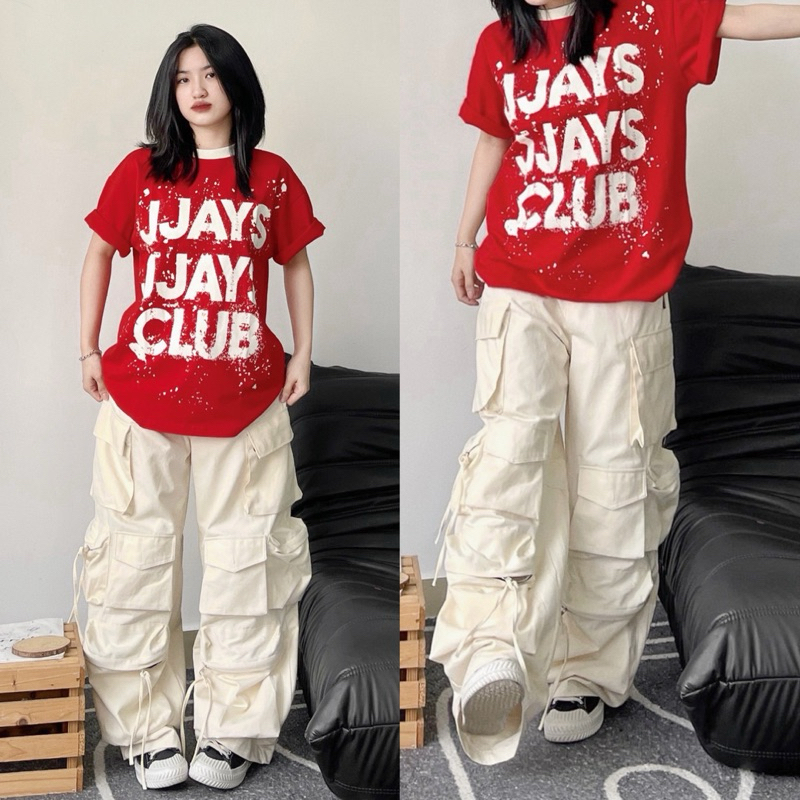 QUẦN CARGO PANTS TEN BOX - Quần Kaki HUGU 12 túi hộp màu ĐEN/XÁM/KEM dài suông ống rộng form nam nữ unisex Jaystoree 🖤 | BigBuy360 - bigbuy360.vn