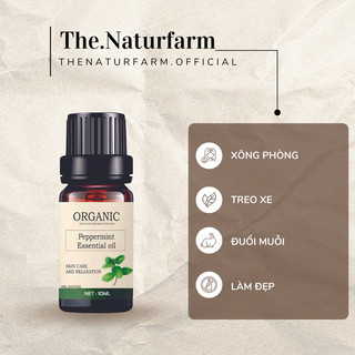 Tinh dầu bạc hà nguyên chất Naturfarm 10ML [ Peppermint Essential Oil ]